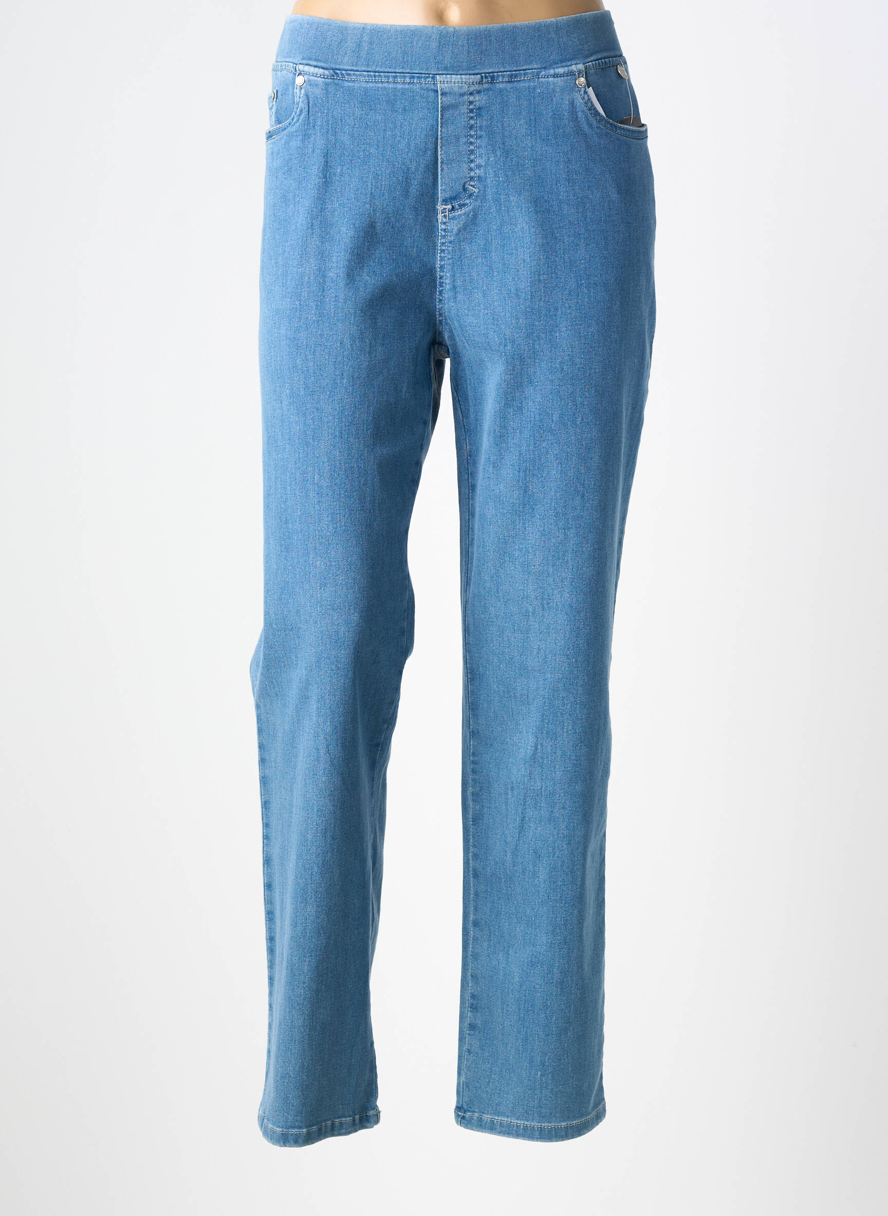 Jegging țesătură denim mărime normală albastru ANNA MONTANA femeie