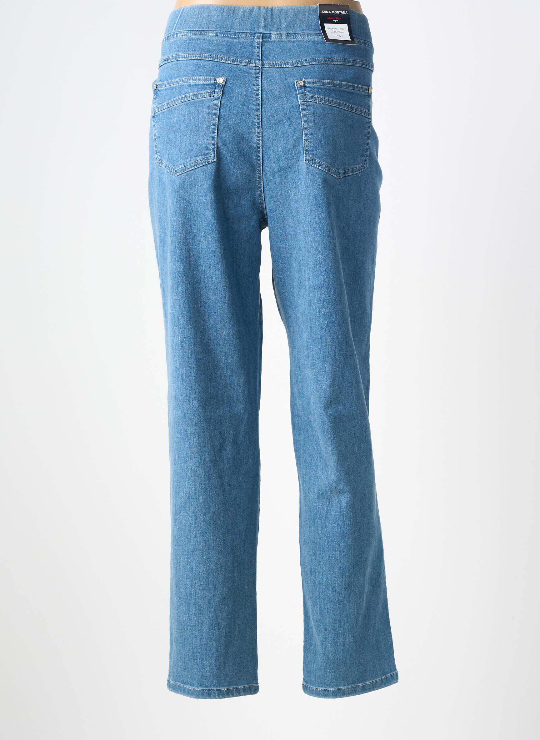 Jegging țesătură denim mărime normală albastru ANNA MONTANA femeie