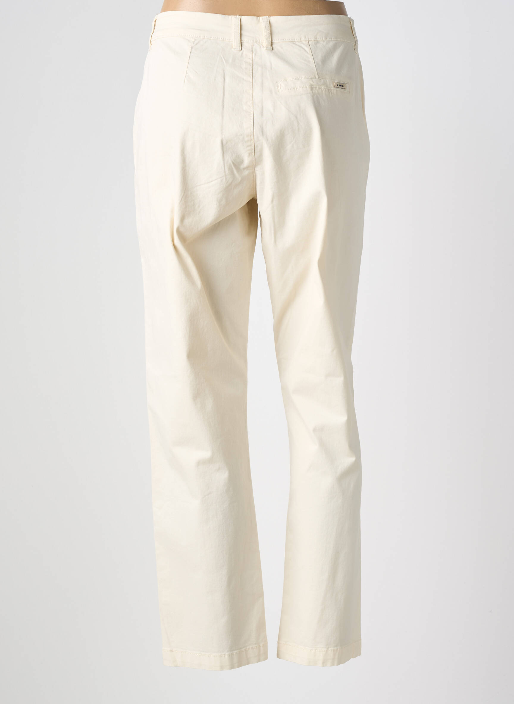 Pantalon chino elasticitate mărime normală bej GARCIA femeie