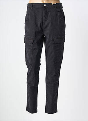 Pantalon cargo subțire mărime normală negru COJ DENIM femeie