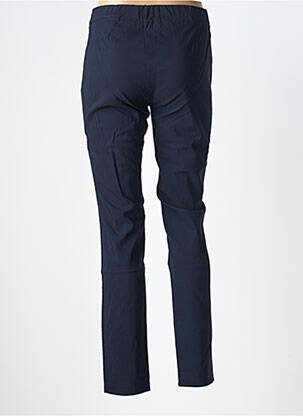 Pantalon slim talie elastică mărime normală albastru BIANCA femeie