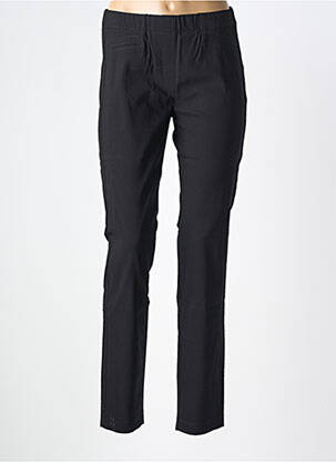 Pantalon slim talie elastică mărime normală negru BIANCA femeie