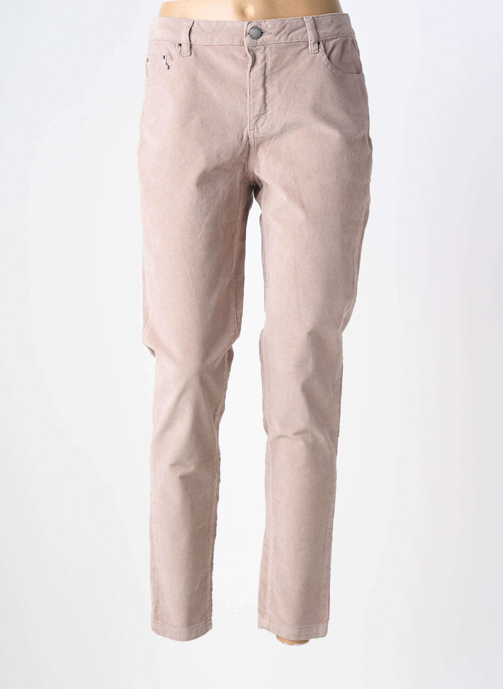 Pantalon slim mărime normală mărime normală bej !OHO! femeie