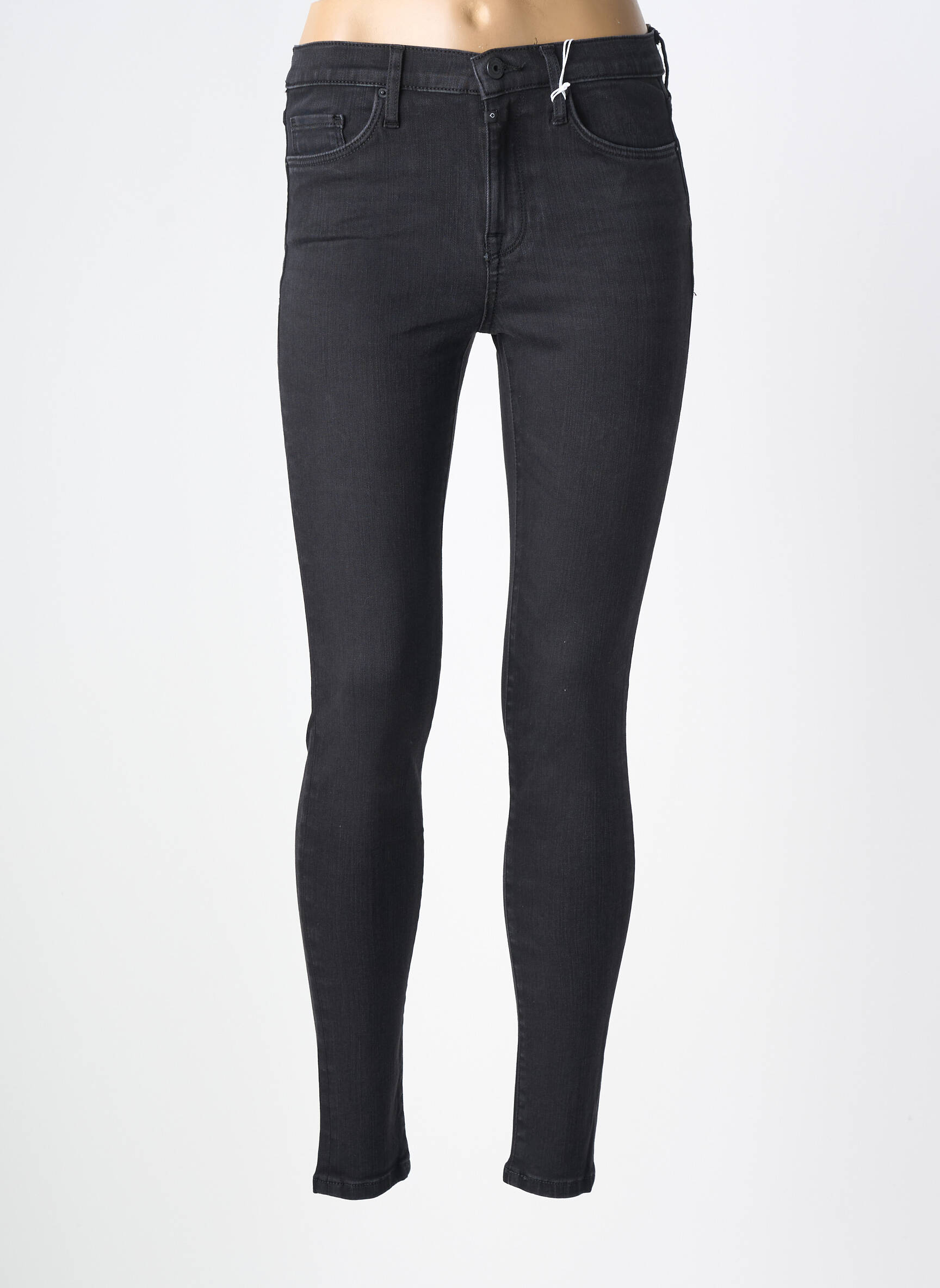 Blugi skinny mărime normală mărime normală negru COJ DENIM femeie