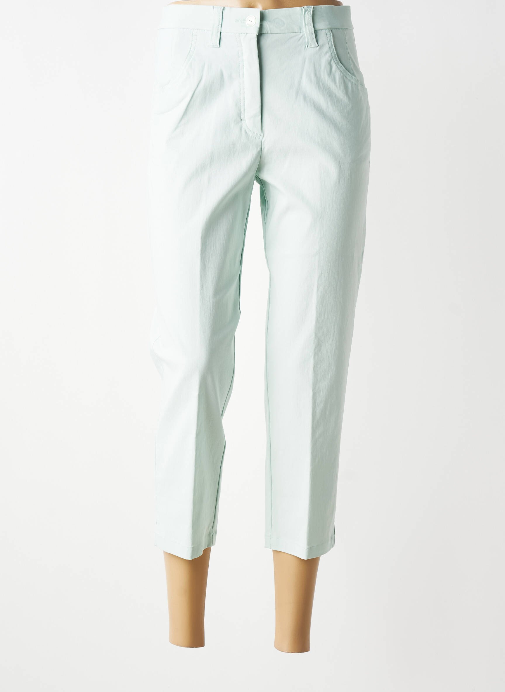 Pantalon trei sferturi elasticitate mărime normală albastru KJBRAND femeie