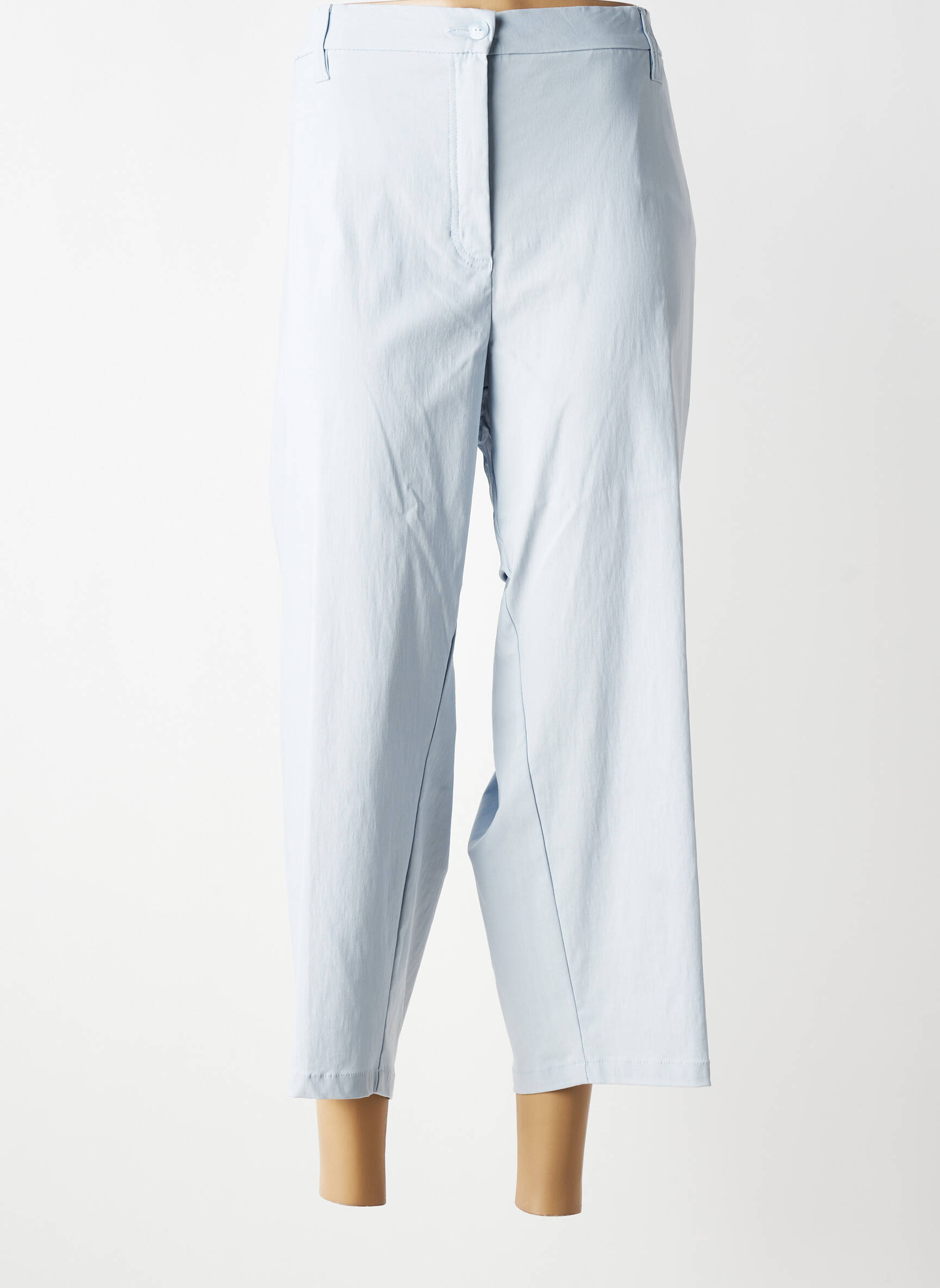 Pantalon trei sferturi croială dreaptă mărime normală albastru KJBRAND femeie