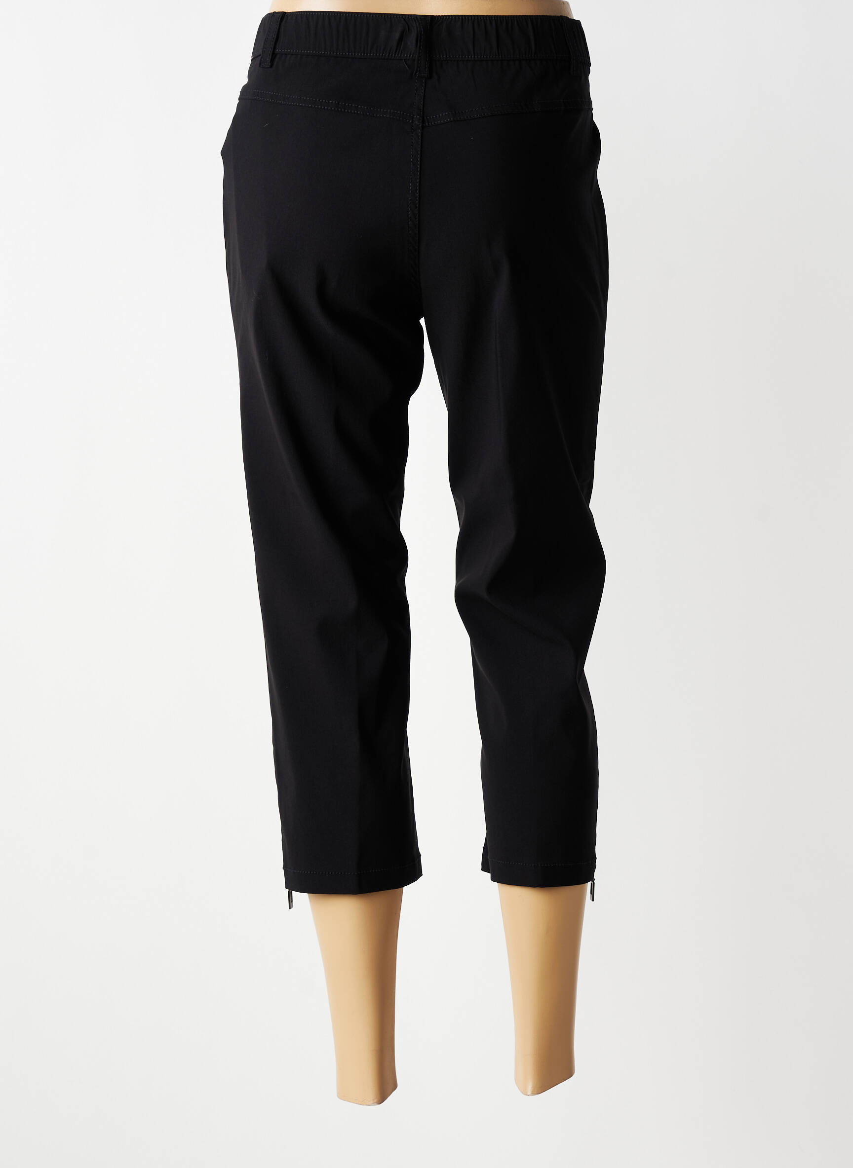 Pantalon trei sferturi elasticitate mărime normală negru CISO femeie