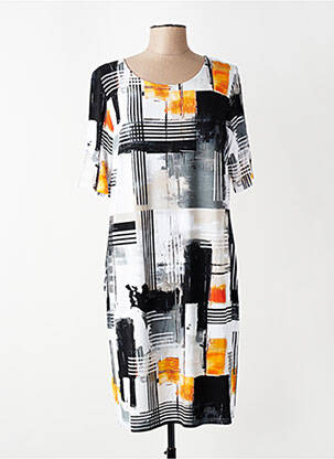 Rochie midi mâneci scurte mâneci scurte negru KAREN KEVIN femeie