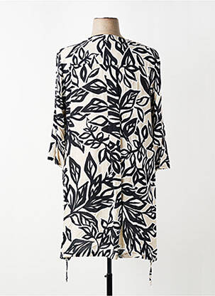 Rochie midi imprimeu floral mâneci 3/4 bej SEE YOU femeie