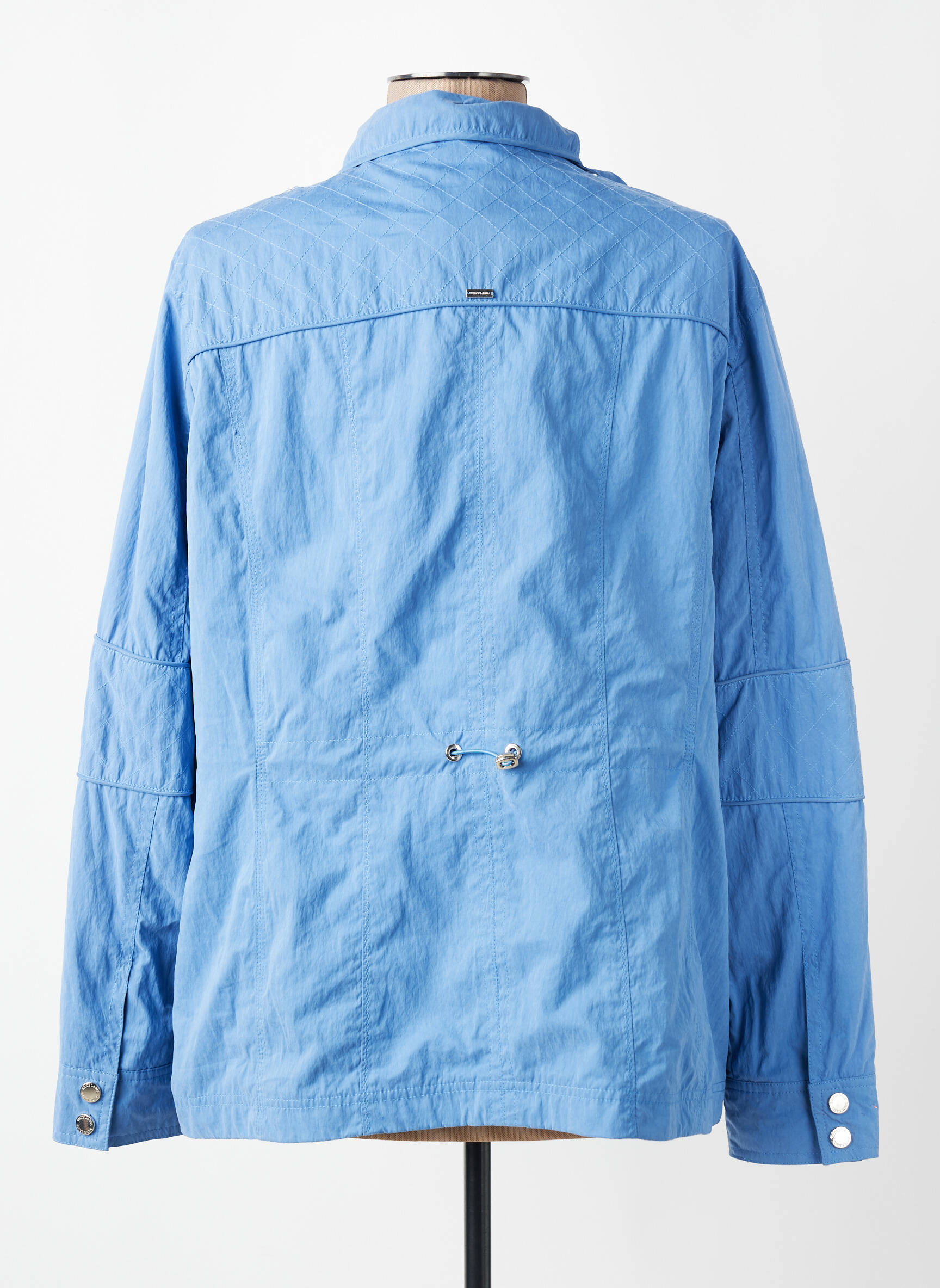 Parka mâneci lungi fără glugă albastru WHITE LABEL femeie