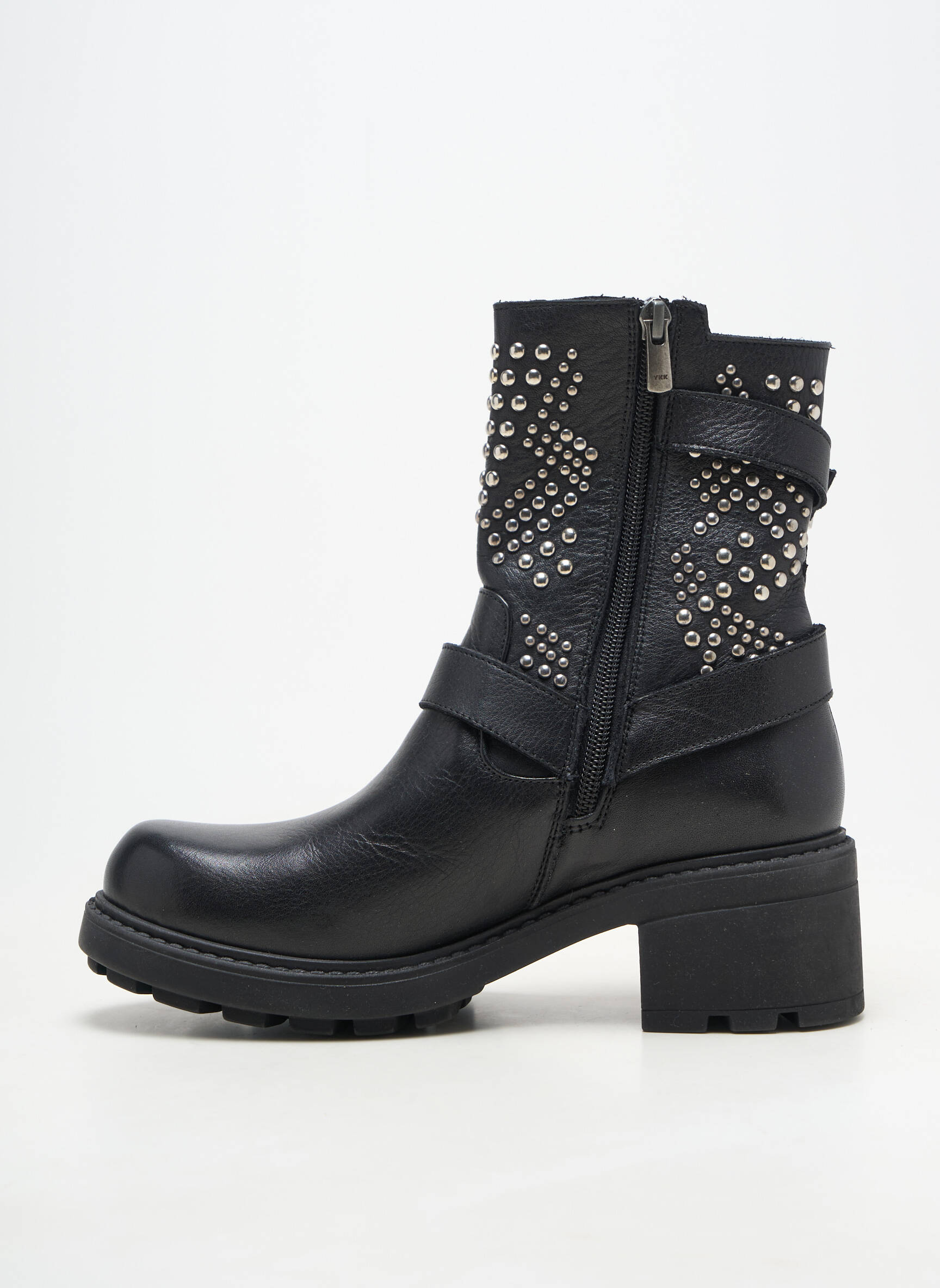 Cizme material neted toc de 4 la 6 cm negru COCO ET ABRICOT femeie