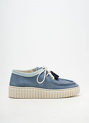 Adidași platformă toc de 4 la 6 cm albastru COCO ET ABRICOT femeie