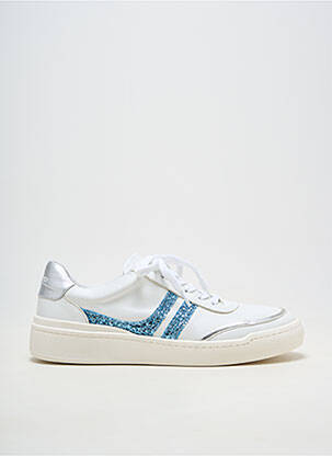 Adidași material neted toc plat până la 3 cm alb MYMA femeie