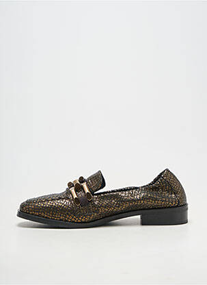 Mocasini material neted toc plat până la 3 cm negru ADIGE femeie