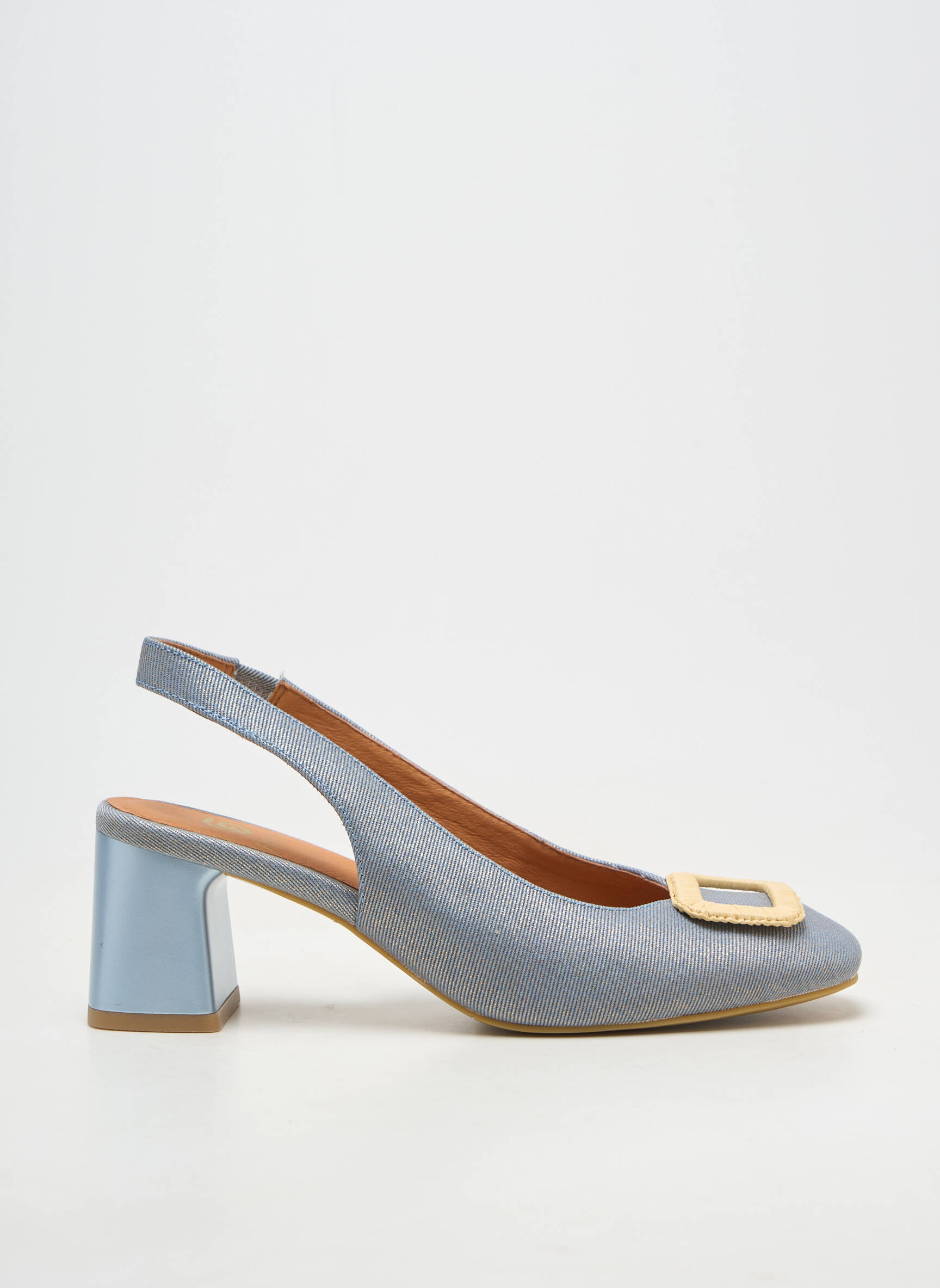 Pantofi cu toc toc de 7 la 9 cm albastru FUGITIVE femeie