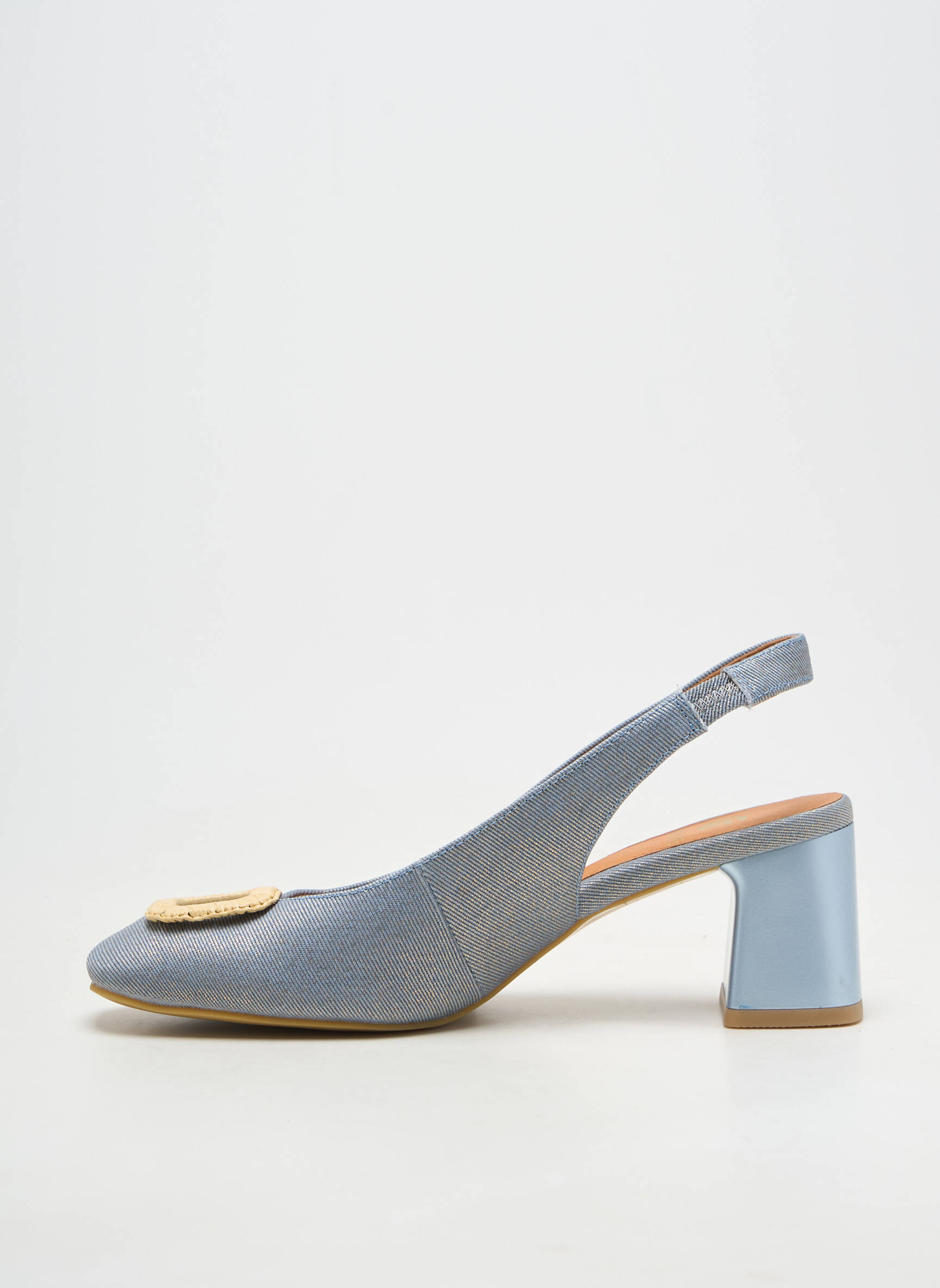 Pantofi cu toc toc de 7 la 9 cm albastru FUGITIVE femeie