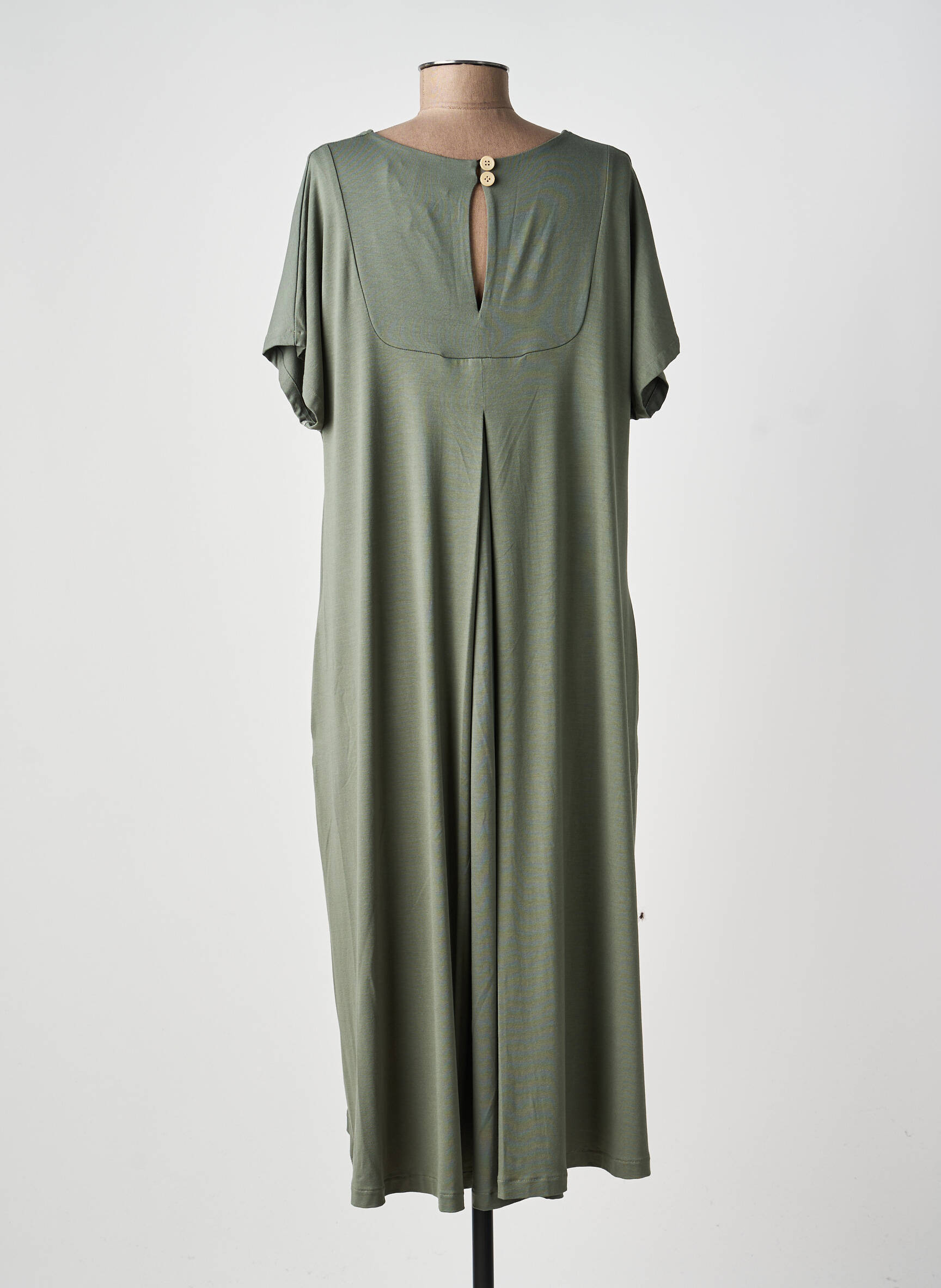 Rochie midi mâneci scurte mâneci scurte verde GUITARE femeie