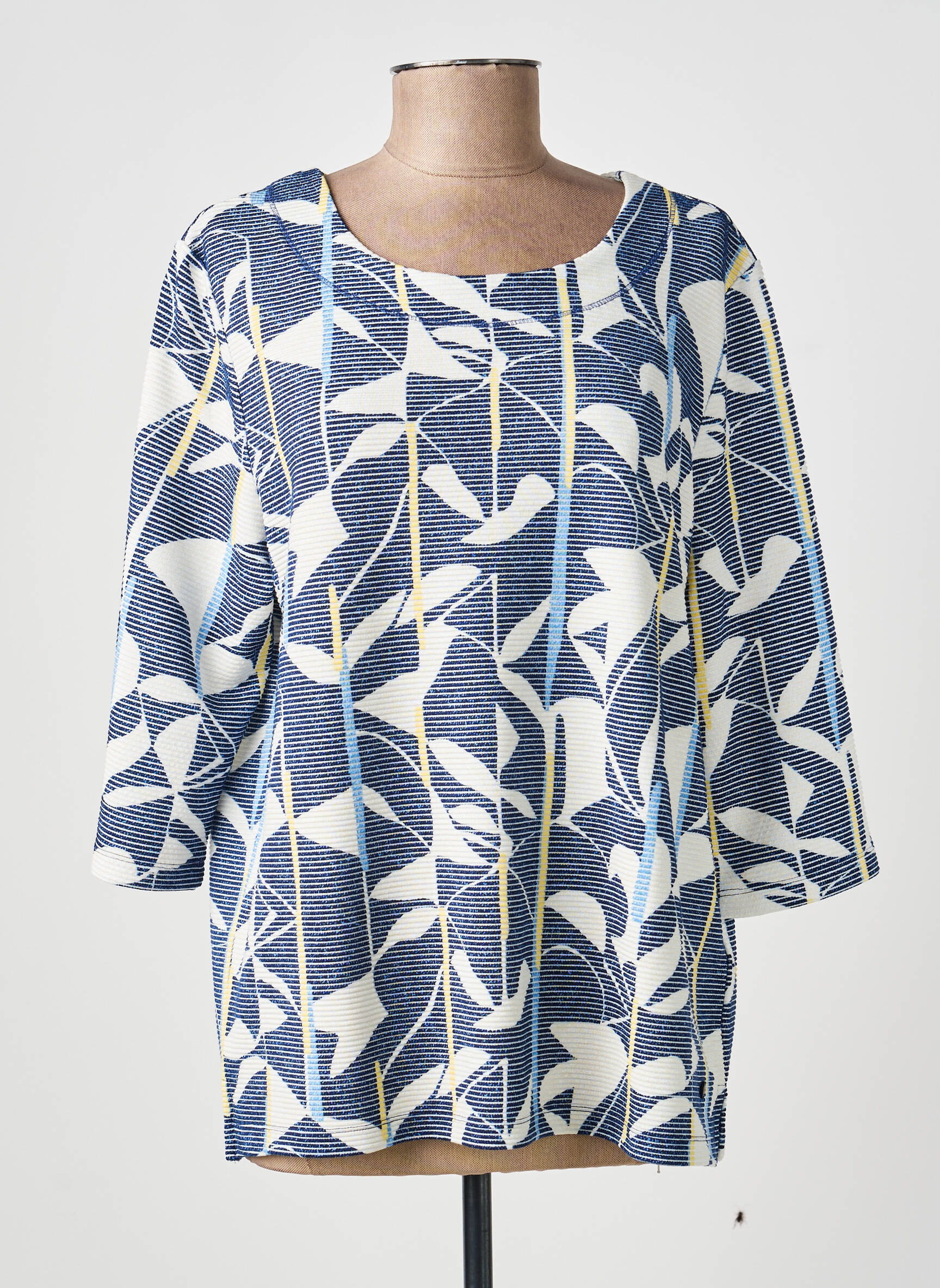 Tricou mâneci 3/4 mâneci 3/4 albastru OLSEN femeie
