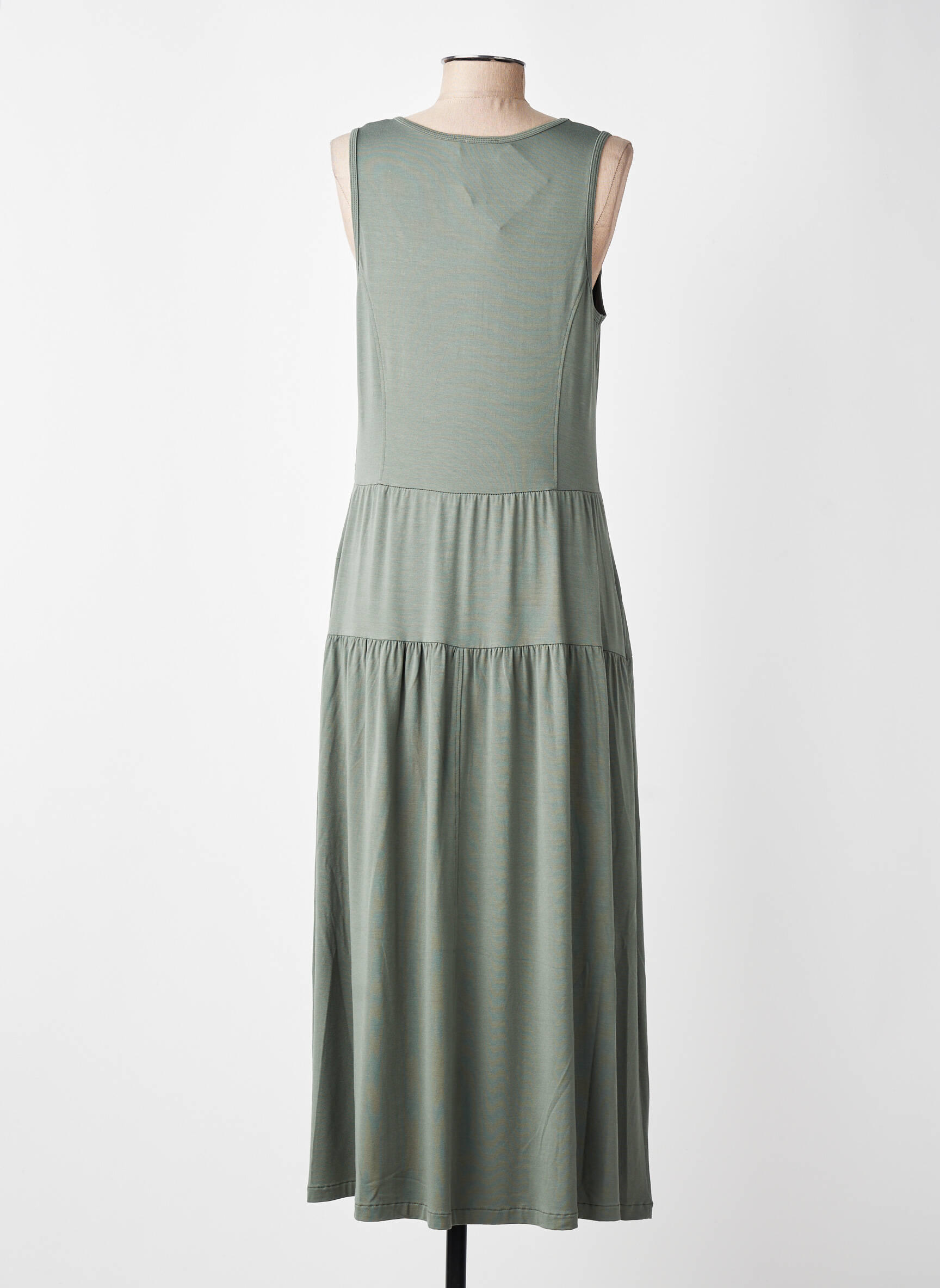 Rochie lungă fără mâneci fără mâneci verde GUITARE femeie