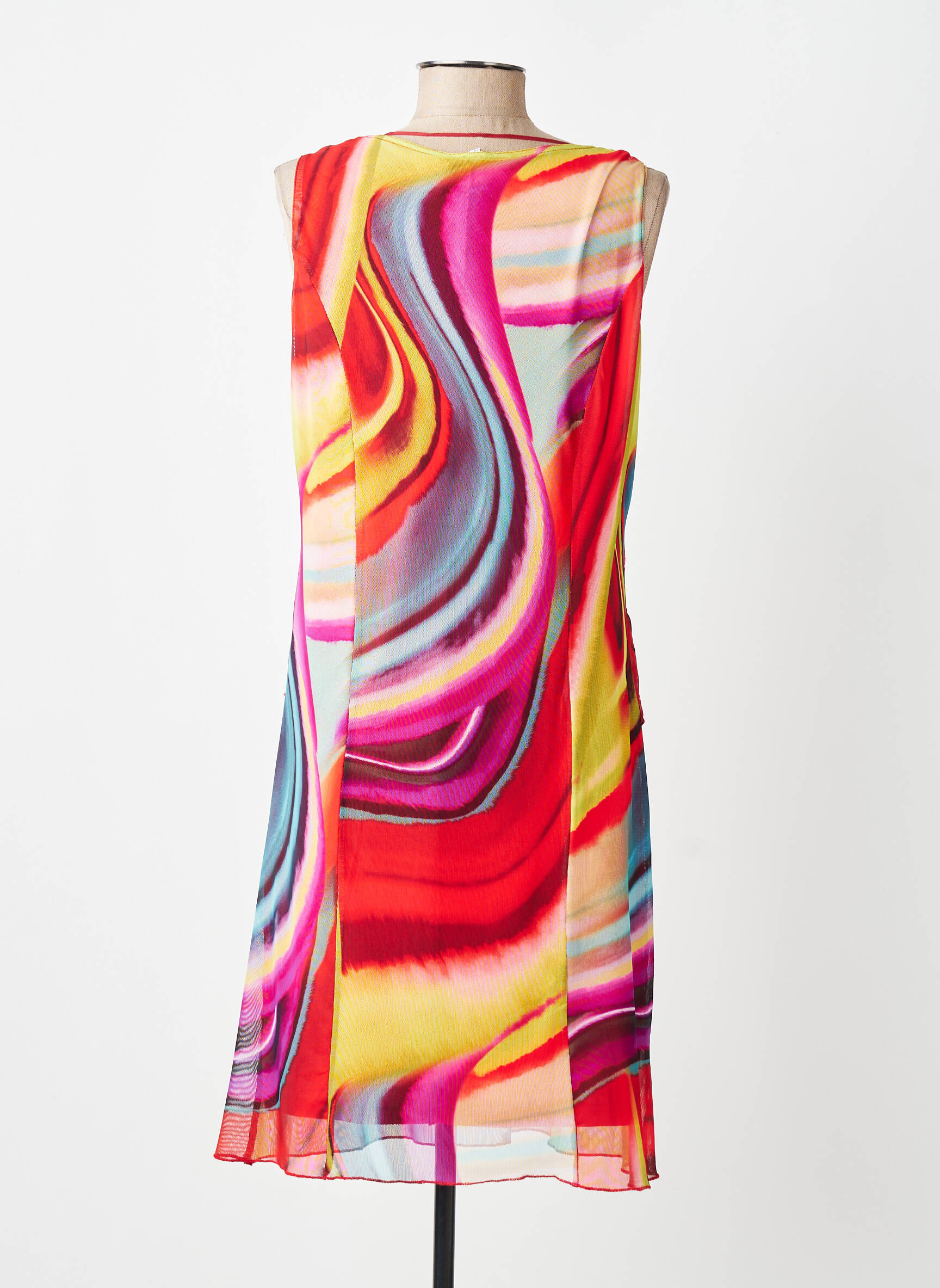 Rochie midi fără mâneci fără mâneci roșu GREGORY PAT femeie