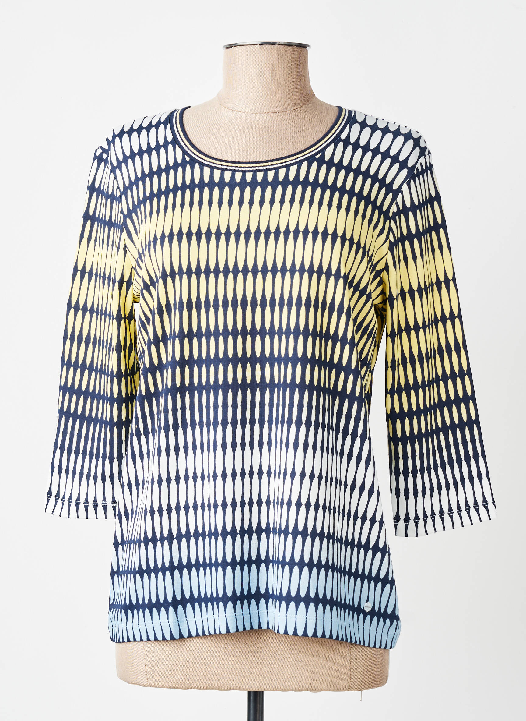 Tricou mâneci 3/4 mâneci 3/4 albastru OLSEN femeie