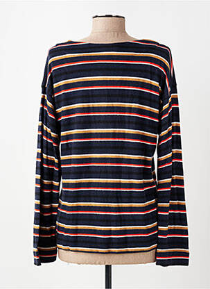 Tricou mâneci lungi mâneci lungi albastru PLUTO ON THE MOON femeie