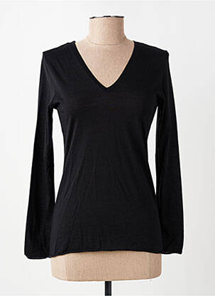 Tricou mâneci lungi mâneci lungi negru LISANZA femeie