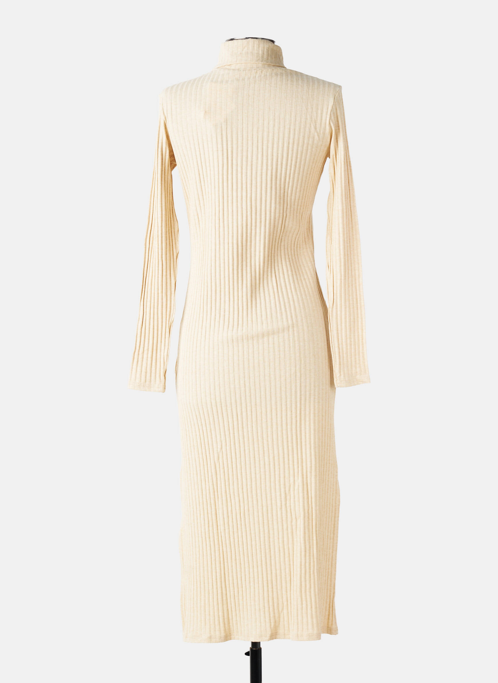 Rochie lungă mâneci lungi mâneci lungi bej CALIDA femeie