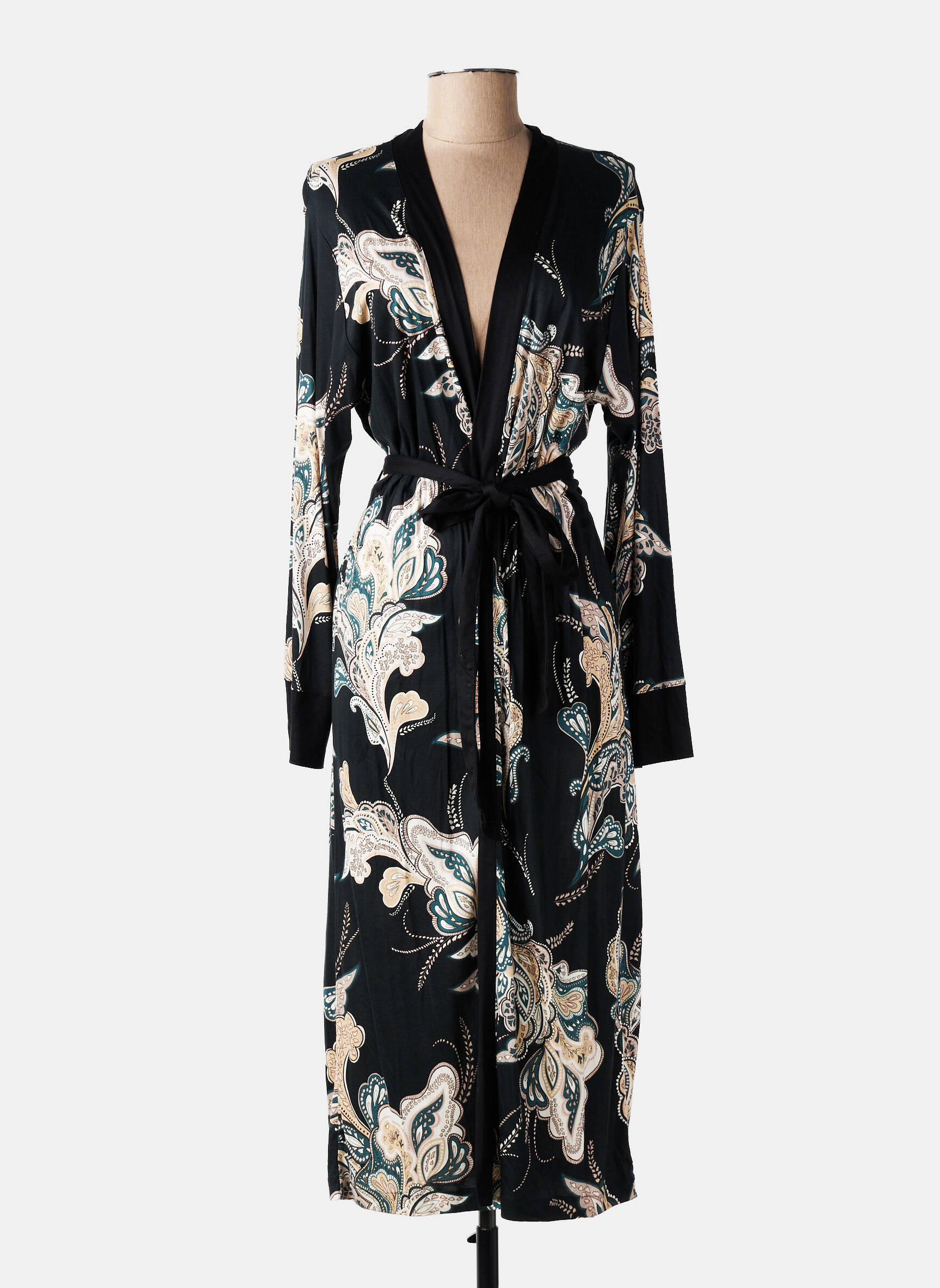 Jachete kimono mâneci lungi negru CALIDA femeie