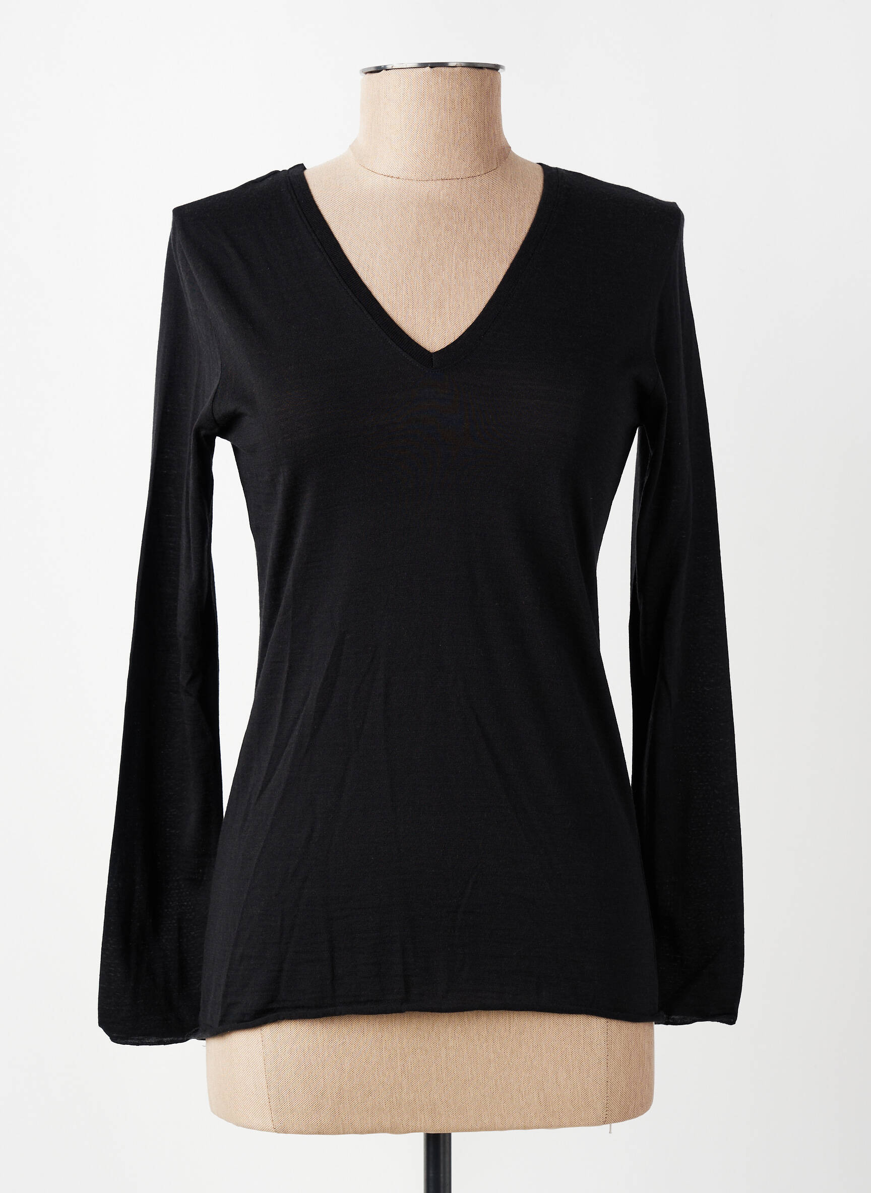 Tricou mâneci lungi mâneci lungi negru LISANZA femeie