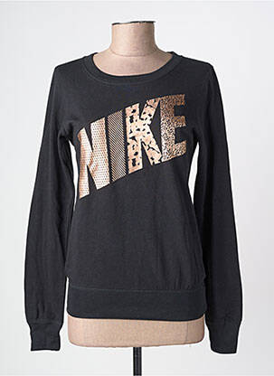 Pulover strânsă pe partea de jos mâneci lungi negru NIKE femeie