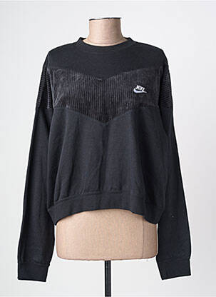 Pulover elasticitate mâneci lungi negru NIKE femeie