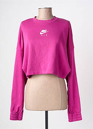 Pulover elasticitate mâneci lungi roz NIKE femeie