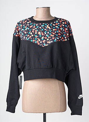 Pulover elasticitate mâneci lungi negru NIKE femeie