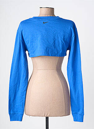 Pulover croială cambrată mâneci lungi albastru NIKE femeie
