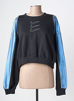 Pulover elasticitate mâneci lungi negru NIKE femeie