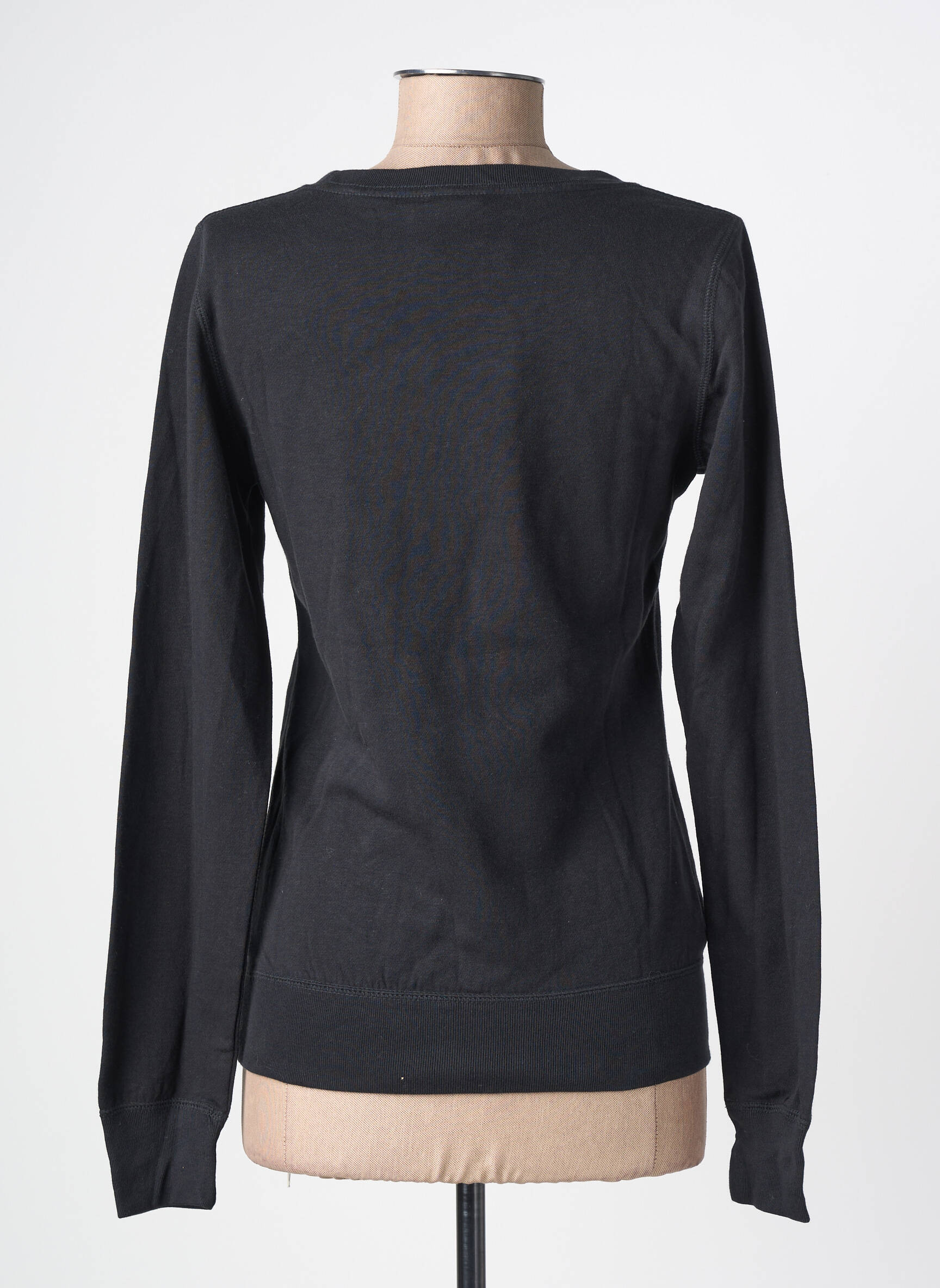 Hanorac serigrafie flockată mâneci lungi negru NIKE femeie