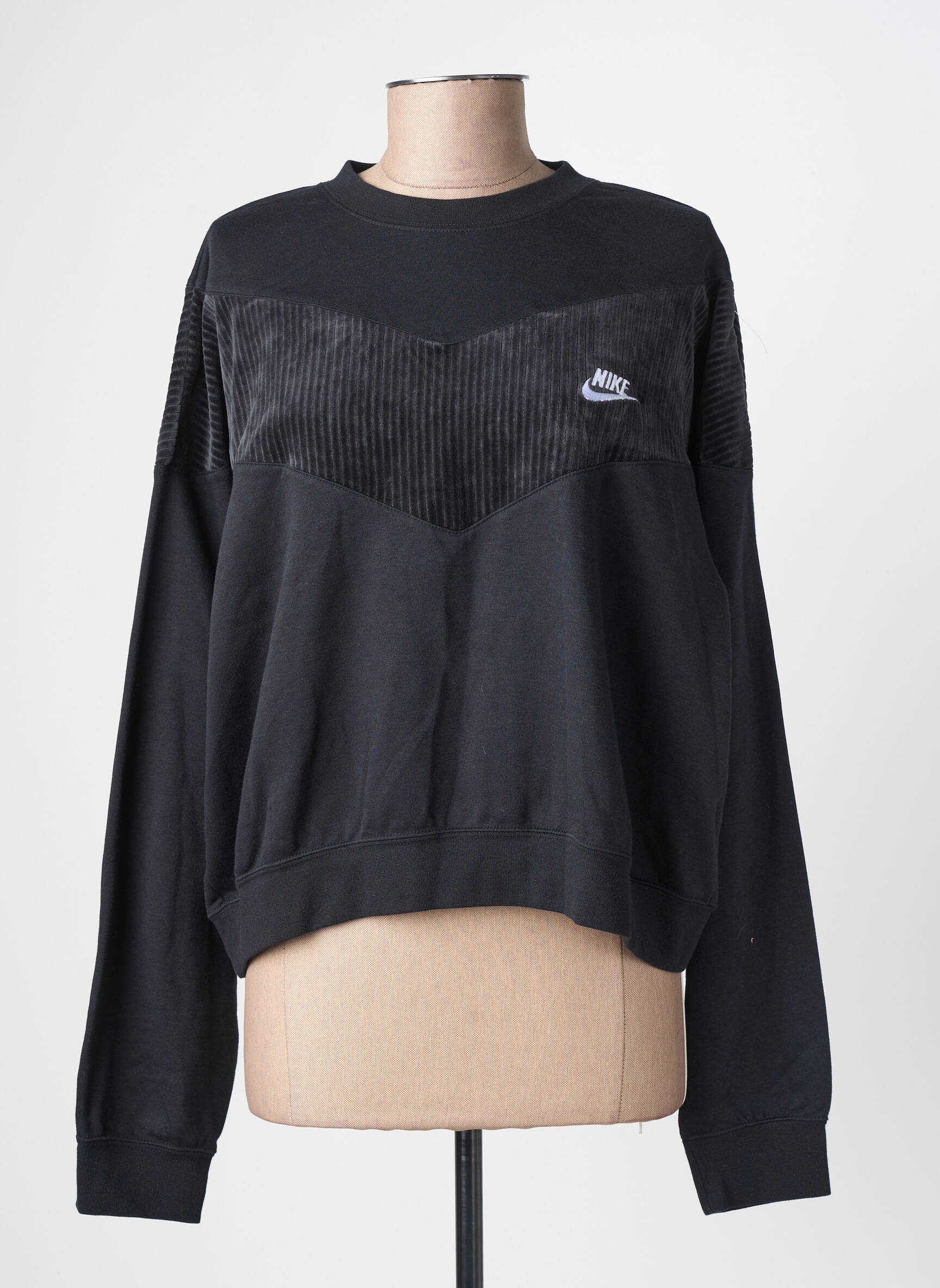 Hanorac elasticitate mâneci lungi negru NIKE femeie