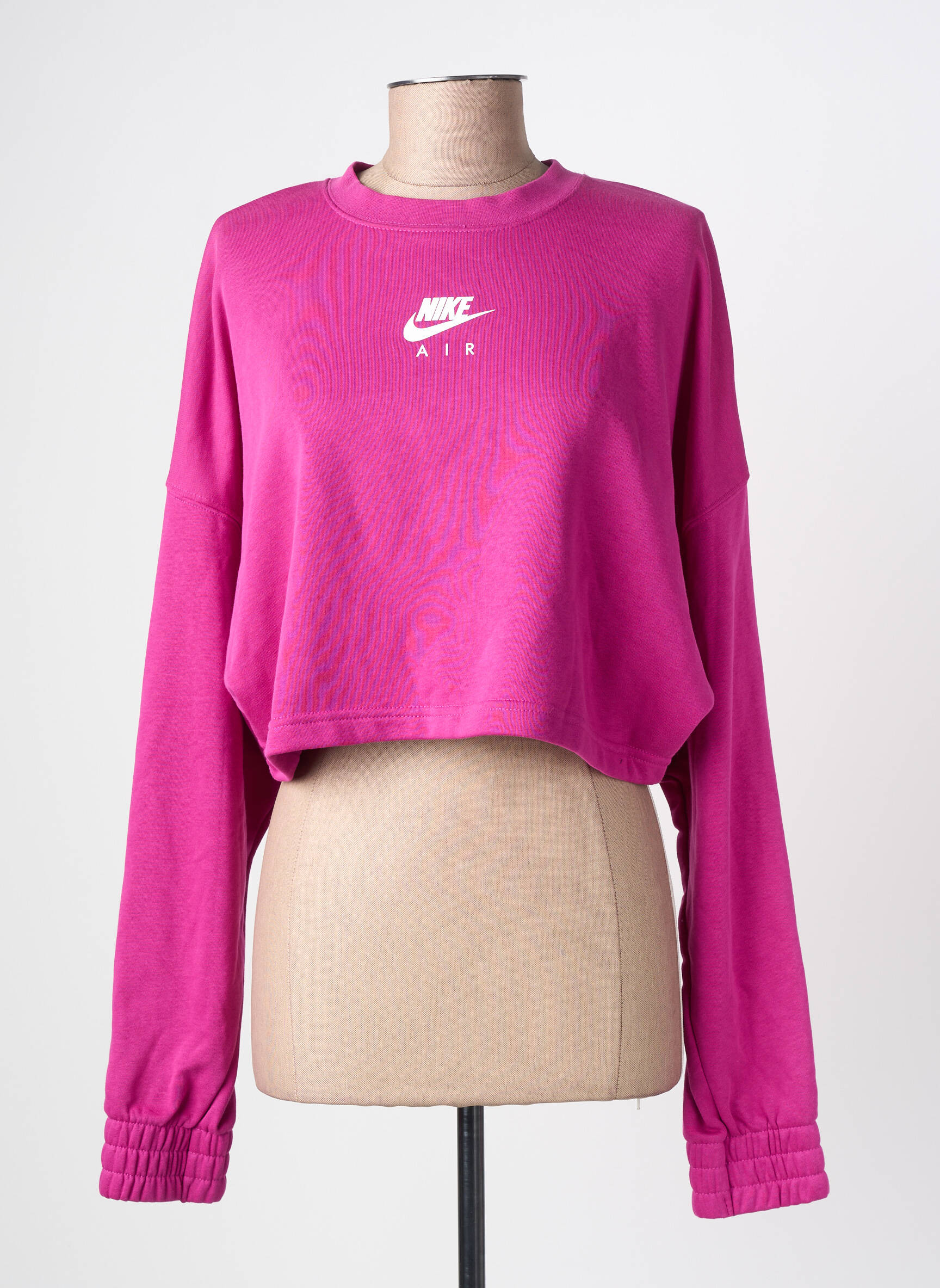 Hanorac elasticitate mâneci lungi roz NIKE femeie
