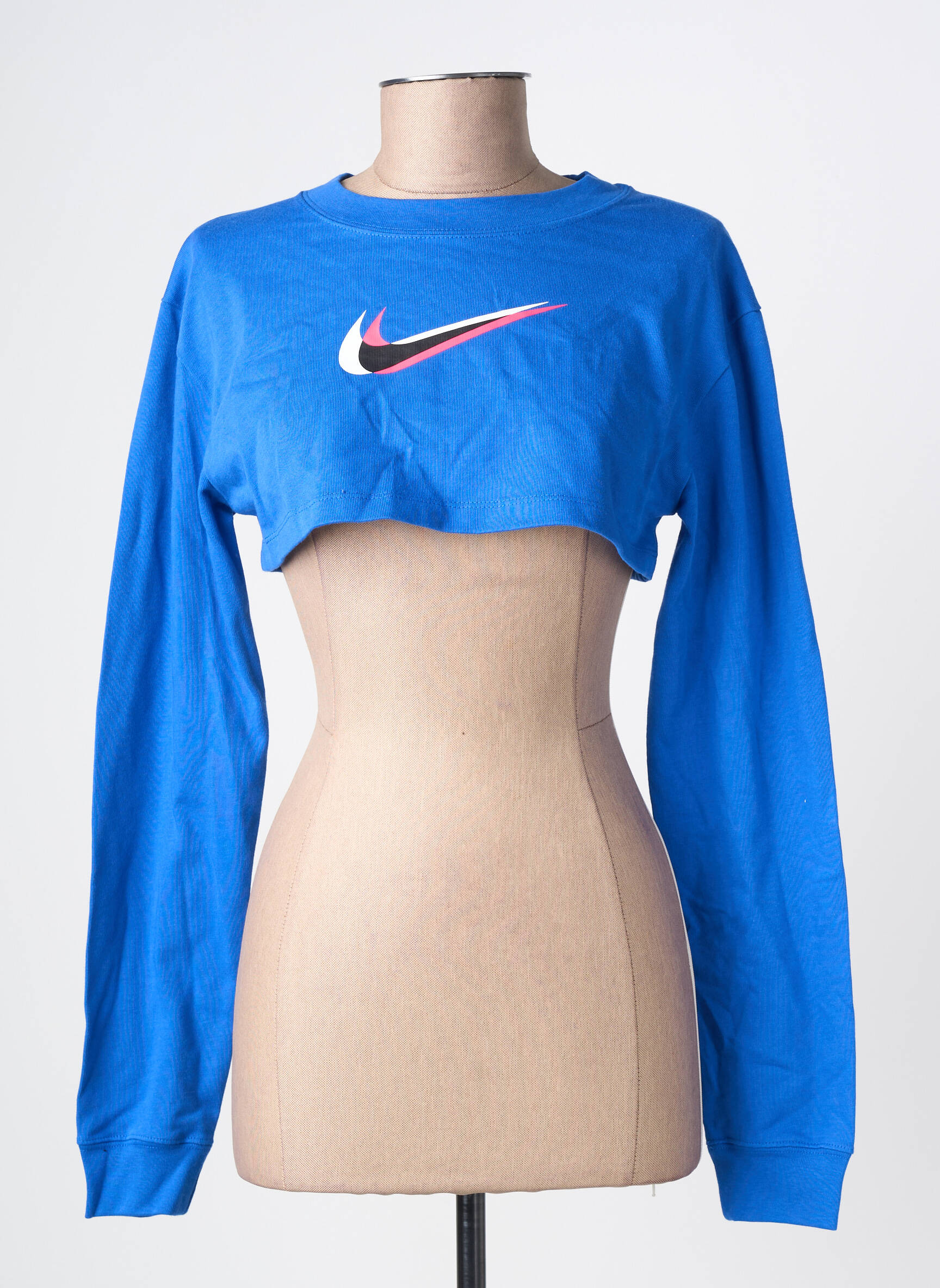 Hanorac elasticitate mâneci lungi albastru NIKE femeie