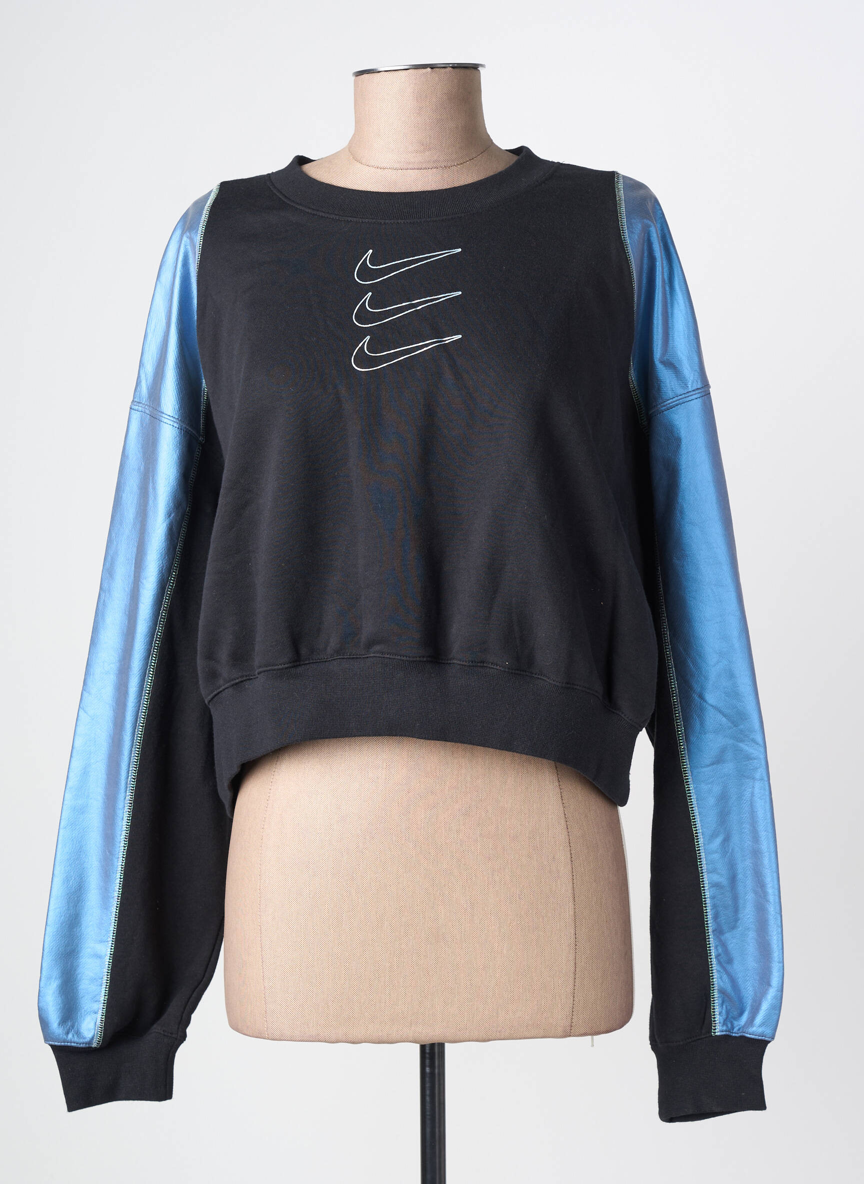 Hanorac elasticitate mâneci lungi negru NIKE femeie