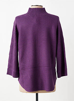 Pulover croială dreaptă mâneci lungi violet HEINE femeie