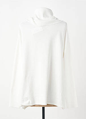 Pulover cu guler înalt croială dreaptă mâneci lungi alb HEINE femeie