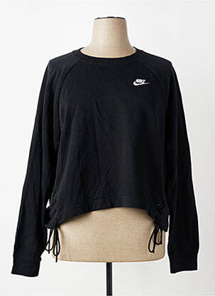 Hanorac țesătură matlasată mâneci lungi negru NIKE femeie