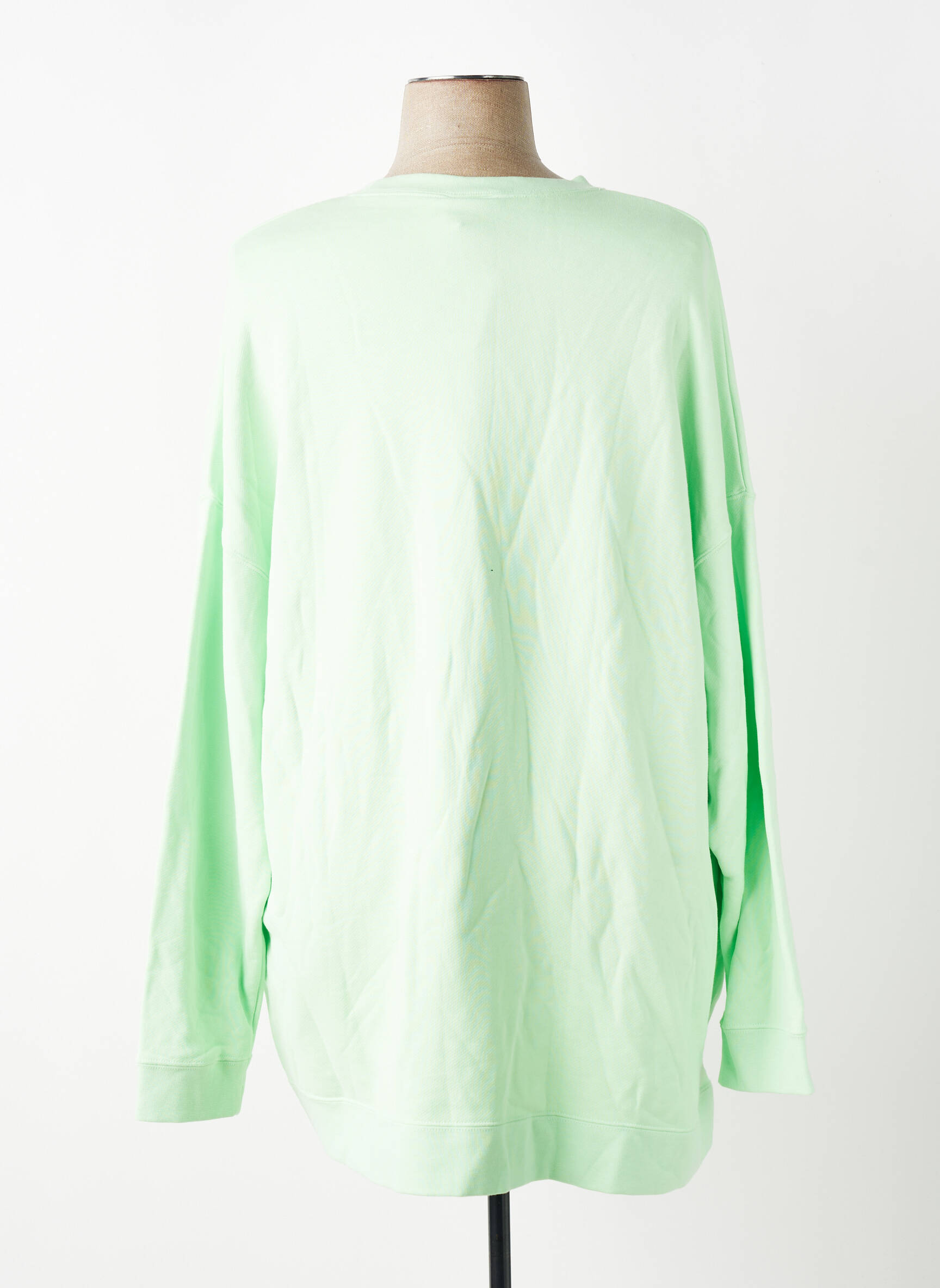 Hanorac țesătură matlasată mâneci lungi verde NIKE femeie