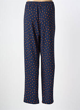 Pantalon drept țesătură crep mărime normală albastru DAMART femeie