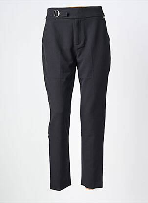 Pantalon slim țesătură poplin mărime normală negru LIU JO femeie