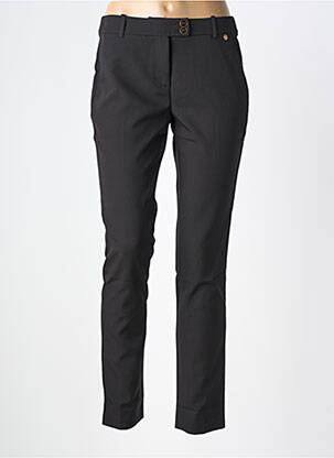 Pantalon chino țesătură poplin mărime normală negru LIU JO femeie
