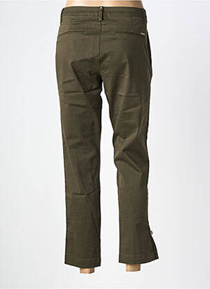 Pantalon 7/8 închidere cu fermoar sub clapetă cu nasturi mărime normală verde LIU JO femeie