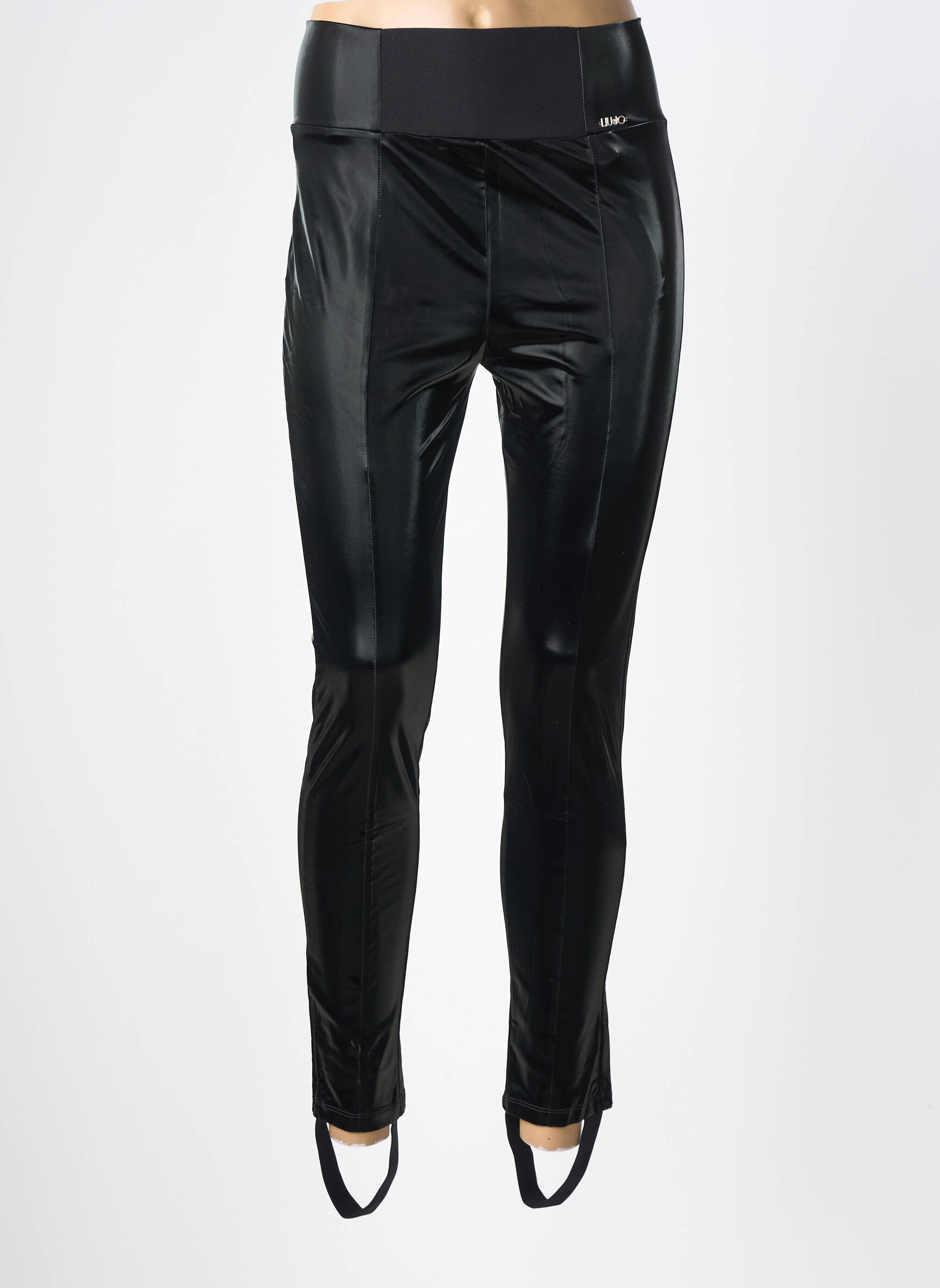 Pantalon slim talie elastică mărime normală negru LIU JO femeie